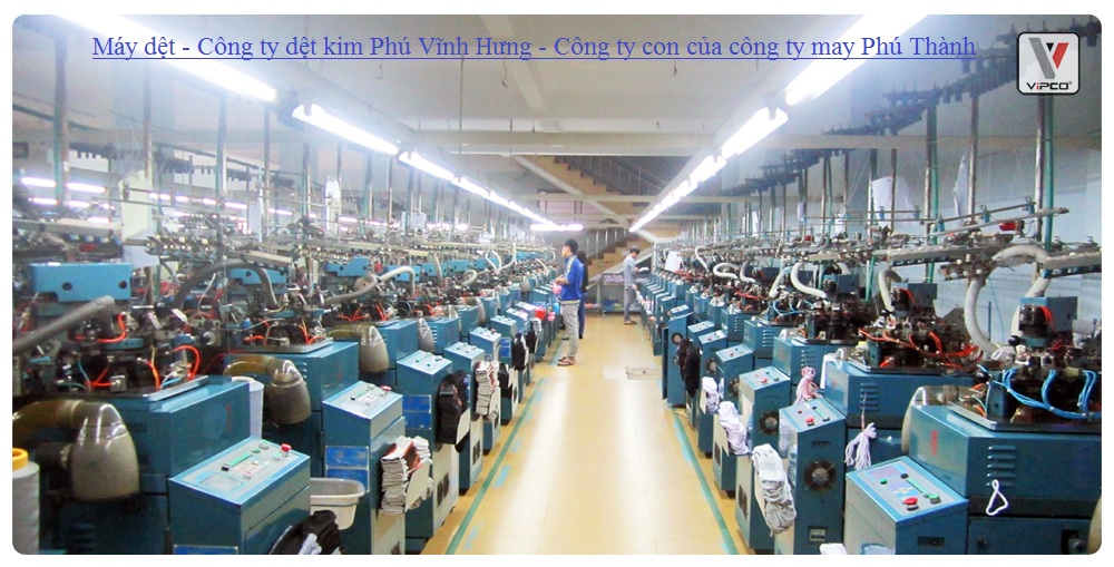 Một góc của xưởng sản xuất bít tất PVH - một công ty con của Công ty Phú Thành