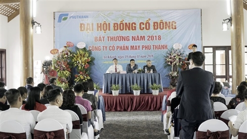 Ông Lê Khánh Trình giữ chức Chủ tịch HĐQT Công ty Cổ phần May Phú Thành
